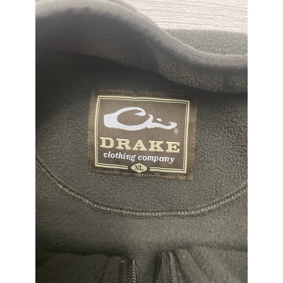 Drake Waterfowl Moss Green Full Zip Fleece Windproof Layering Vest Men's Sz XL - Picture 4 of 7